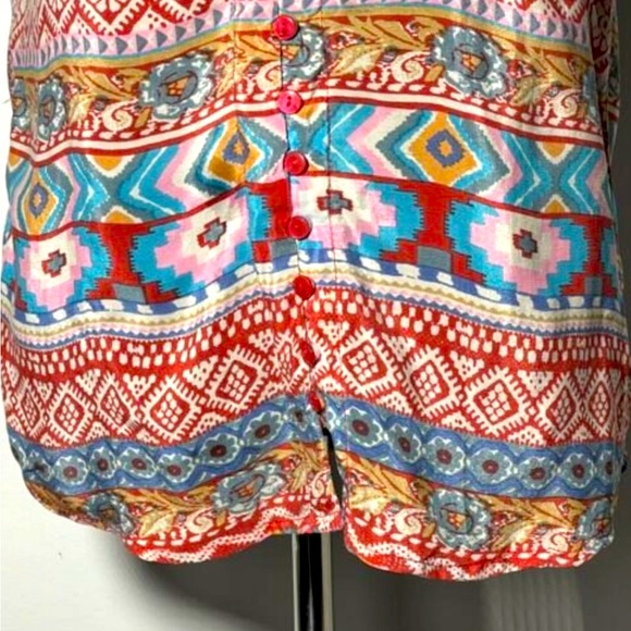 Tolani Red Print 100% Silk Sleeveless Tank
Top Size M - Picture 3 of 13